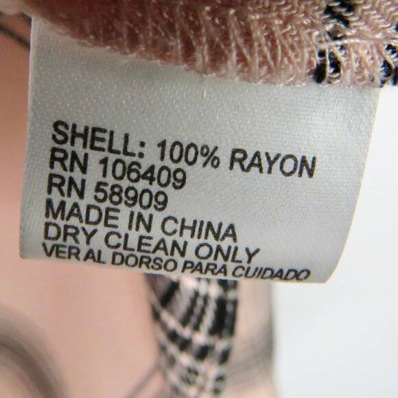 Daniel Cremieux Pink Plaid Bell Sleeve Blouse Twee Retro Preppy Casual XS - Picture 4 of 5